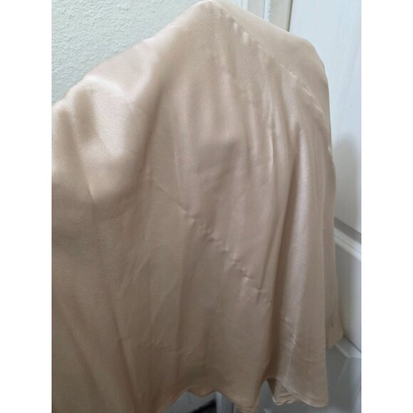 Show Me Your Mumu Champagne Satin Maxi Elegant Formal Dress Open Back Sleeveless - Picture 8 of 8